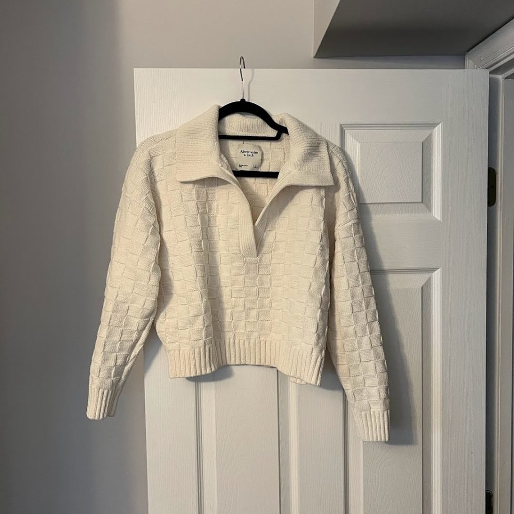 Abercrombie Collared V-Neck Sweater